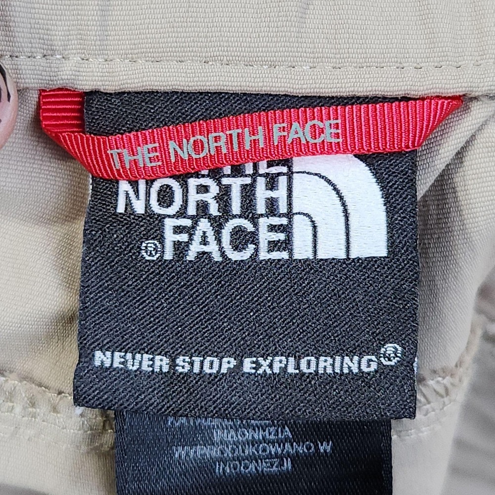 The North Face Shorts Mens Large 9" Beige Nylon Cargo Belted Hiking Outdoor - Picture 3 of 11